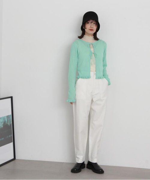 N Natural Beauty Basic(エヌナチュラルビューティベーシック)/シアーシャインリブカーディガン 24SS/img23