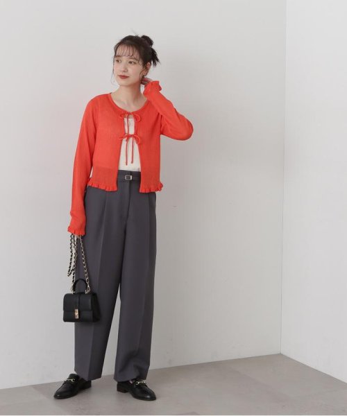 N Natural Beauty Basic(エヌナチュラルビューティベーシック)/シアーシャインリブカーディガン 24SS/img31