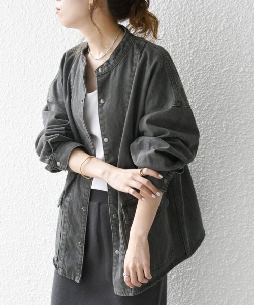 《一部予約》SHIPS any: デニム ワーク ジャケット［SHIPS any DENIM］ SHIPS any