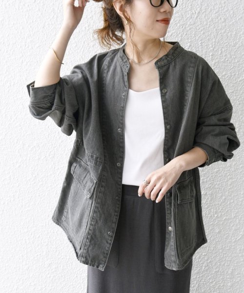 《一部予約》SHIPS any: デニム ワーク ジャケット［SHIPS any DENIM］ SHIPS any