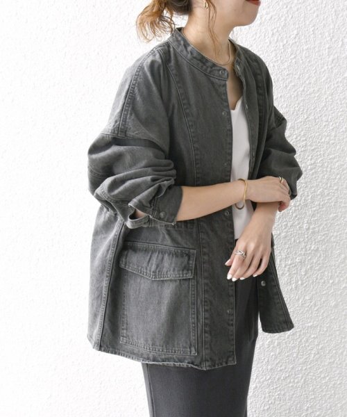 《一部予約》SHIPS any: デニム ワーク ジャケット［SHIPS any DENIM］ SHIPS any