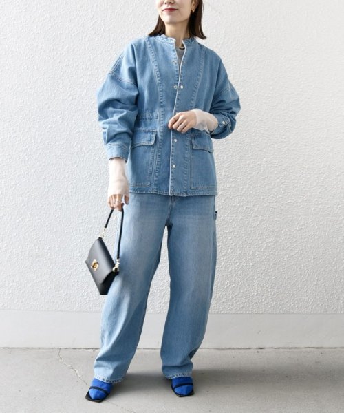 《一部予約》SHIPS any: デニム ワーク ジャケット［SHIPS any DENIM］ SHIPS any