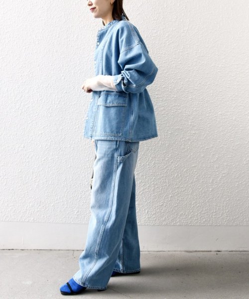 《一部予約》SHIPS any: デニム ワーク ジャケット［SHIPS any DENIM］ SHIPS any