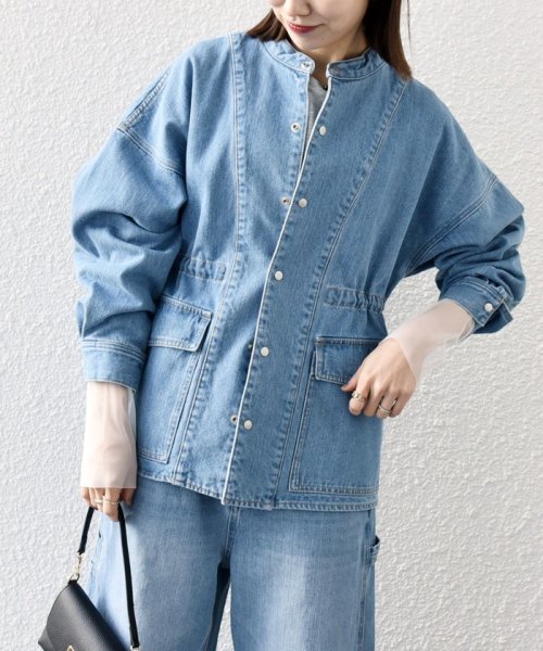 《一部予約》SHIPS any: デニム ワーク ジャケット［SHIPS any DENIM］ SHIPS any
