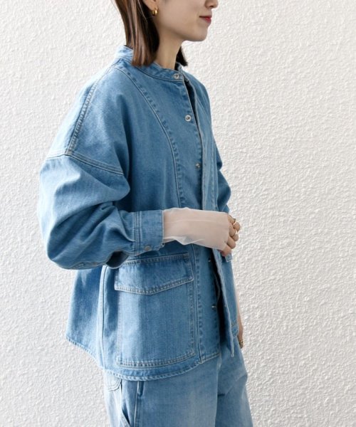 《一部予約》SHIPS any: デニム ワーク ジャケット［SHIPS any DENIM］ SHIPS any