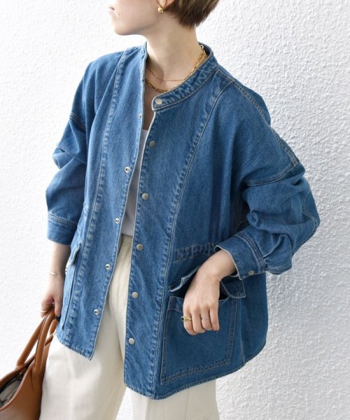 《一部予約》SHIPS any: デニム ワーク ジャケット［SHIPS any DENIM］ SHIPS any