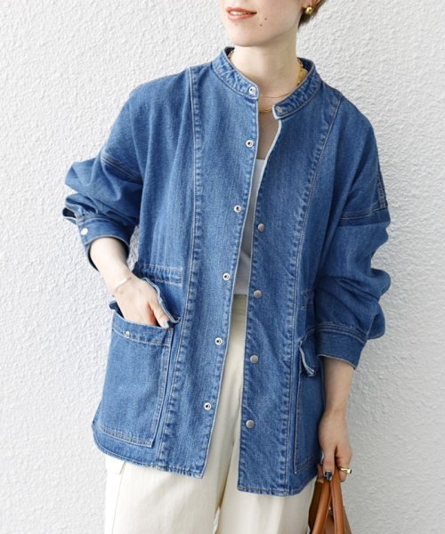 《一部予約》SHIPS any: デニム ワーク ジャケット［SHIPS any DENIM］ SHIPS any