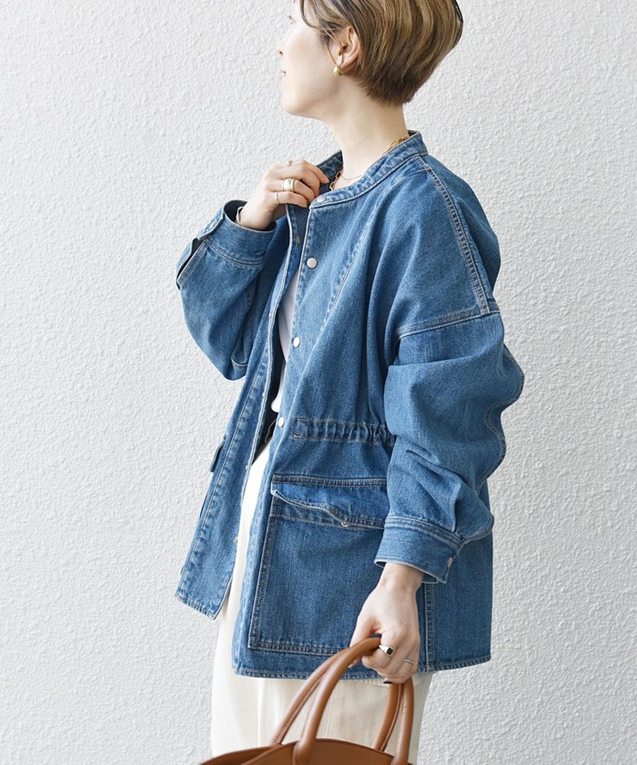 一部予約》SHIPS any: デニム ワーク ジャケット［SHIPS any DENIM］