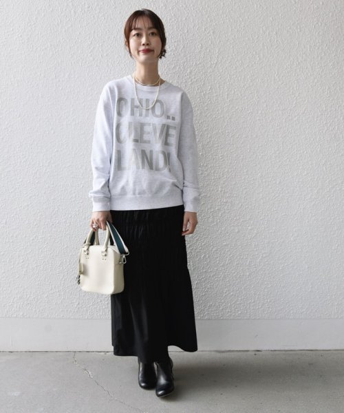 SHIPS WOMEN(シップス　ウィメン)/【SHIPS別注】Odub:〈手洗い可能〉メタリック ロゴ スウェット 24SS ◇/img40