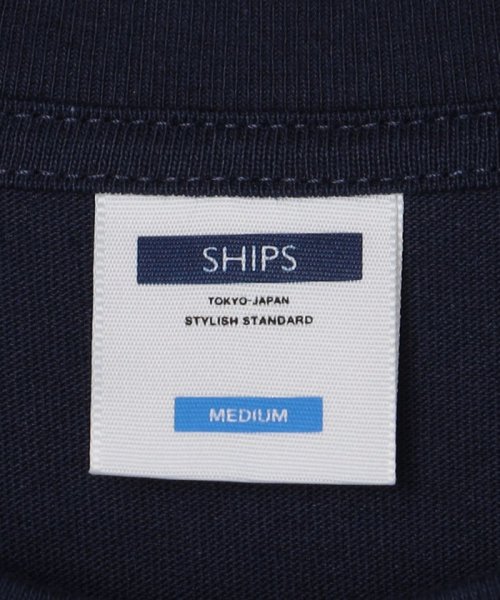 SHIPS MEN(シップス　メン)/*SHIPS:〈汗染み防止加工〉ワンポイント ロゴ ビッグシルエット ヘビーウェイト Tシャツ(ロンT)/img44