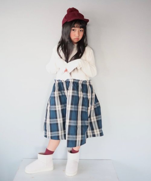 SHOO・LA・RUE(Kids) (シューラルーキッズ)/【110－140cm】チェック柄 ドッキングワンピース/img09