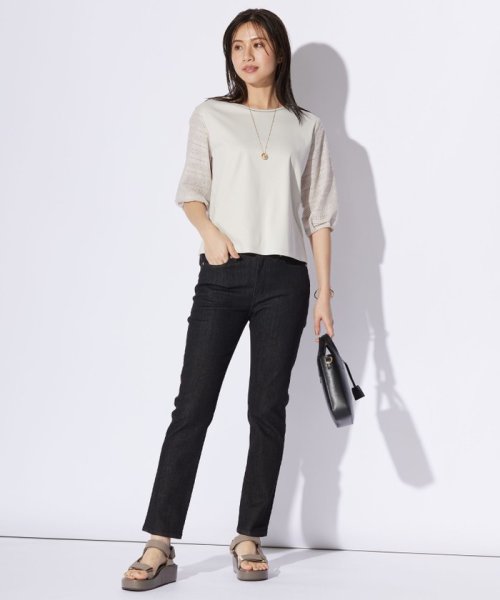 J.PRESS LADIES（LARGE SIZE）(J．プレス　レディス（大きいサイズ）)/【洗える】BASIC STRETCH DENIM スキニー パンツ/img27