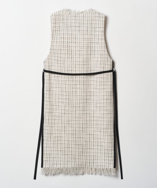 モノトーンツイードジャンパースカート 