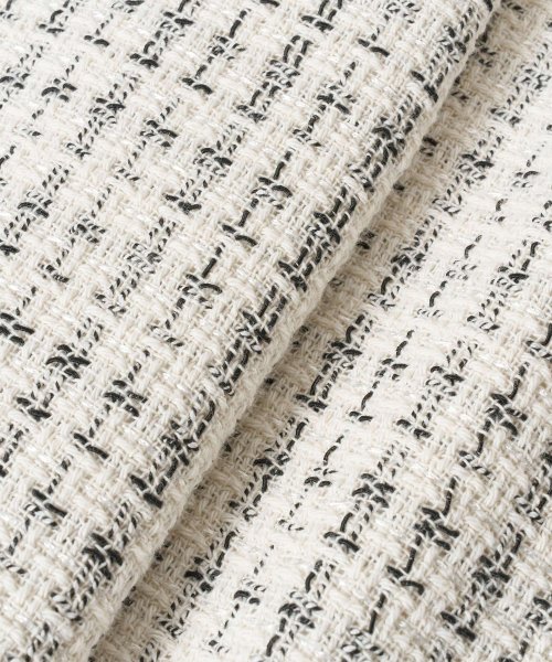 モノトーンツイードジャンパースカート 