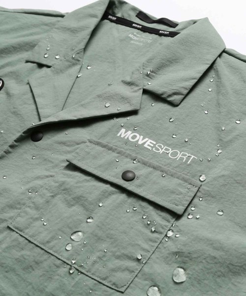 MOVESPORT(ムーブスポーツ)/ナイロンスパンライク オープンカラーシャツ/img11