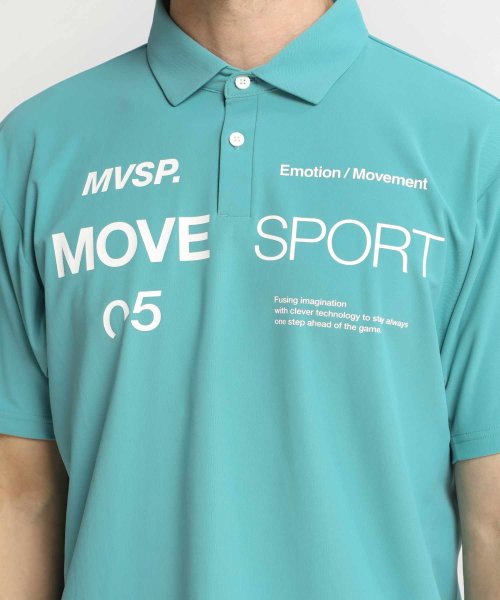 MOVESPORT(ムーブスポーツ)/SUNSCREEN ミニ鹿の子 オーセンティックロゴ ポロシャツ/img11