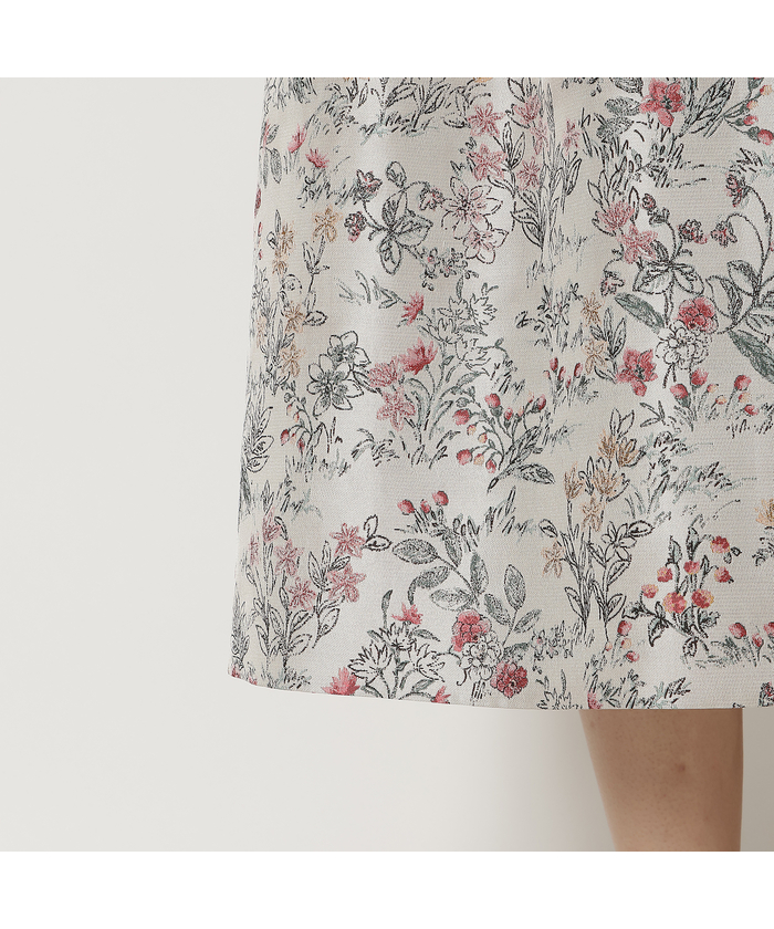 ローズティアラ RoseTiara ジャガードフレアスカート(505833449)｜阪急