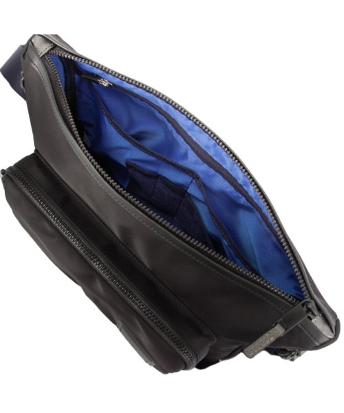 ランバンオンブルー バッグ ショルダーバッグ メンズ ブランド 斜めがけ 撥水 防水 LANVIN en Bleu 541102 LANVIN en ｜オープンポケット×2　　　　　 ｜ファスナーポケット　　　　　