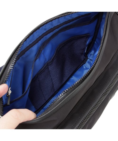 ランバンオンブルー バッグ ショルダーバッグ メンズ ブランド 斜めがけ 撥水 防水 LANVIN en Bleu 541102 LANVIN en ｜オープンポケット×2　　　　　 ｜ファスナーポケット　　　　　