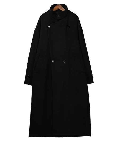 2wayオーバーサイズウールロングコート/ロングコート メンズ チェスターコート ウール オーバーサイズ 