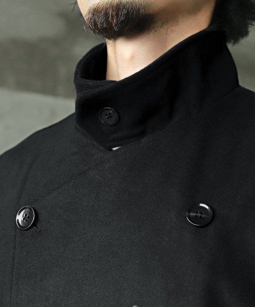 2wayオーバーサイズウールロングコート/ロングコート メンズ チェスターコート ウール オーバーサイズ 