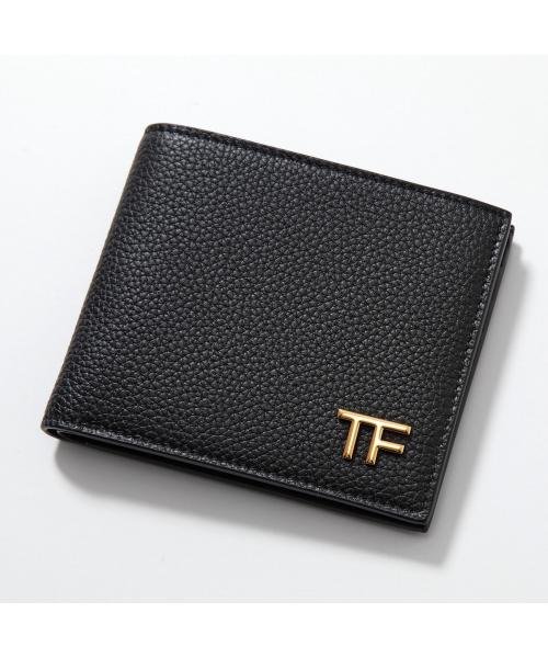 TOM FORD 二つ折り財布 YT228 LCL158G レザー TOM FORD 二つ折り財布 YT228 LCL158G 小銭入れなし