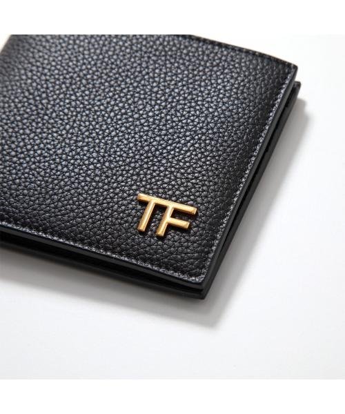TOM FORD 二つ折り財布 YT228 LCL158G レザー TOM FORD 二つ折り財布 YT228 LCL158G 小銭入れなし