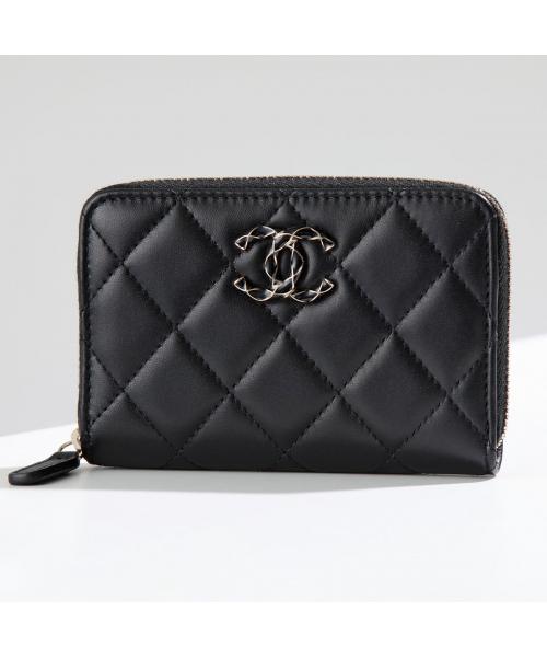 CHANEL コインケース MATELASSE AP3625 B14330 ラムスキン(505843565 