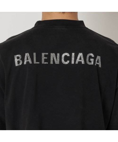 BALENCIAGA(バレンシアガ)/バレンシアガ Tシャツ カットソー ブラック シルバー メンズ BALENCIAGA 641675 tnvu3 1073/img04