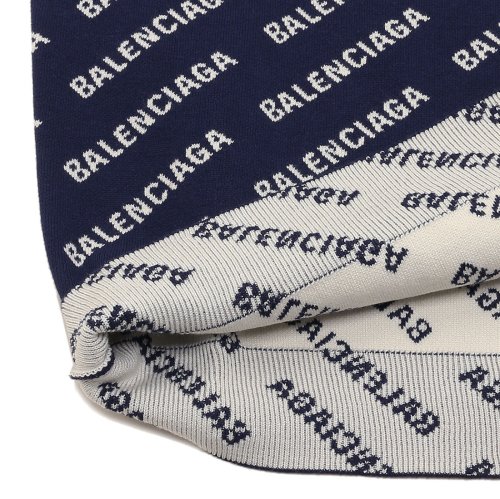バレンシアガ ニット セーター ネイビー ホワイト メンズ BALENCIAGA 