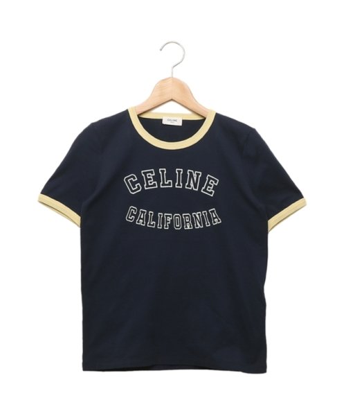 CELINE(セリーヌ)/セリーヌ Tシャツ カットソー カリフォルニア ロゴ コットンジャージー ネイビー レディース CELINE 2X17H671Q 07FJ/img01