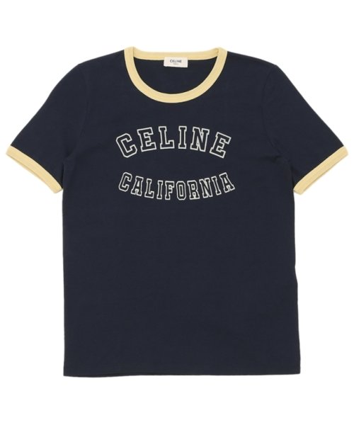 CELINE(セリーヌ)/セリーヌ Tシャツ カットソー カリフォルニア ロゴ コットンジャージー ネイビー レディース CELINE 2X17H671Q 07FJ/img05