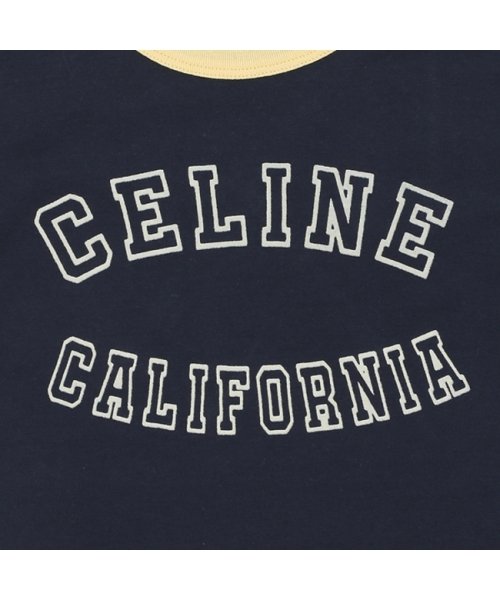 CELINE(セリーヌ)/セリーヌ Tシャツ カットソー カリフォルニア ロゴ コットンジャージー ネイビー レディース CELINE 2X17H671Q 07FJ/img06