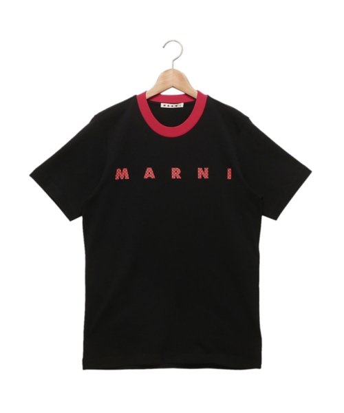 MARNI(マルニ)/マルニ Tシャツ カットソー オーガニックコットン 水玉ロゴ ブラック メンズ MARNI HUMU0198PN USCV77 PDN99/img01
