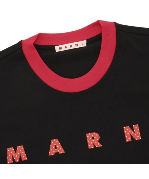 MARNI(マルニ)/マルニ Tシャツ カットソー オーガニックコットン 水玉ロゴ ブラック メンズ MARNI HUMU0198PN USCV77 PDN99/img03