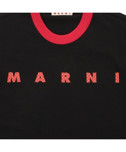 MARNI(マルニ)/マルニ Tシャツ カットソー オーガニックコットン 水玉ロゴ ブラック メンズ MARNI HUMU0198PN USCV77 PDN99/img06