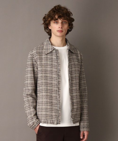 DEVEAUX バスケットツイード アビエータージャケット DEVEAUX