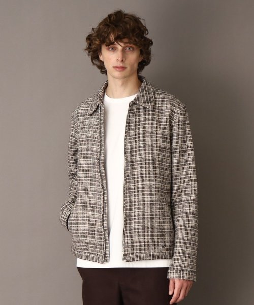 DEVEAUX バスケットツイード アビエータージャケット DEVEAUX