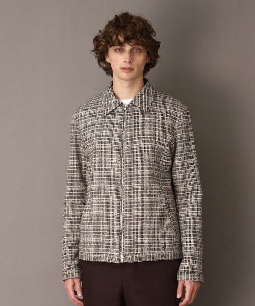 DEVEAUX バスケットツイード アビエータージャケット DEVEAUX