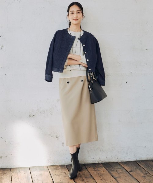 【洗える】ウスカルデニム ジャケット 