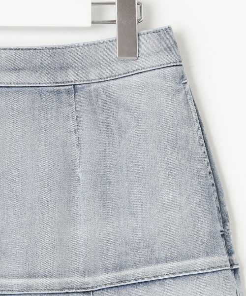【洗える】ウスカルデニム スカート 