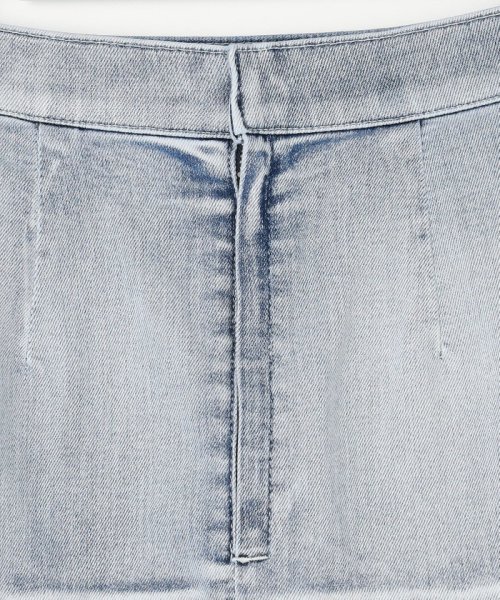 【洗える】ウスカルデニム スカート 