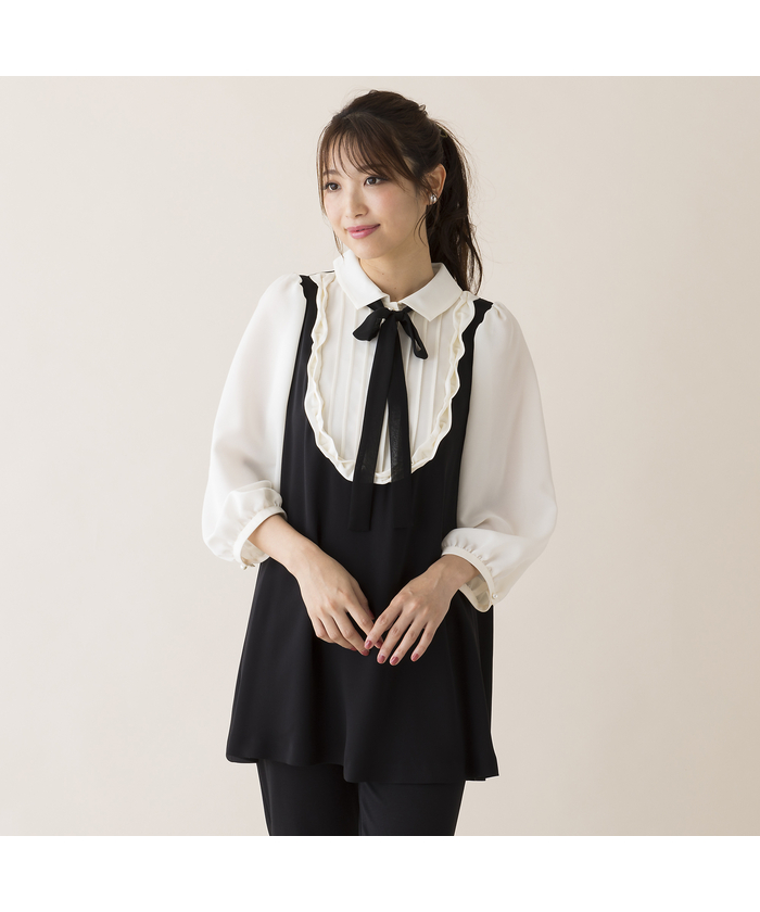 RoseTiara ヨーク切り替えチュニック サイズ42 91cd011-90691-03b.jpg