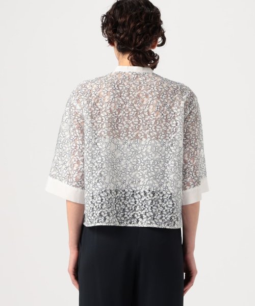 コードレースコンビ ハーフスリーブブラウス 