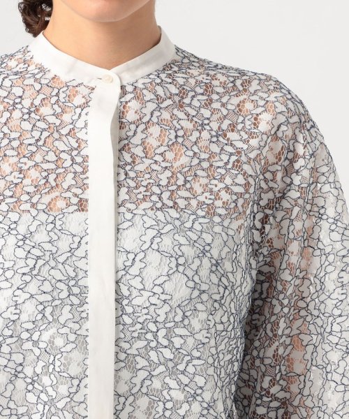 コードレースコンビ ハーフスリーブブラウス 