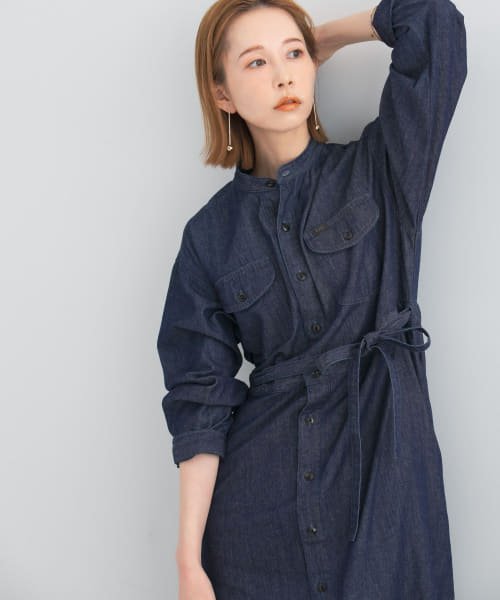 URBAN RESEARCH ROSSO(URBAN　RESEARCH　ROSSO)/『別注』Lee×ROSSO　BELTED DENIM DRESS/img09