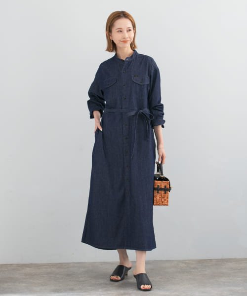 URBAN RESEARCH ROSSO(URBAN　RESEARCH　ROSSO)/『別注』Lee×ROSSO　BELTED DENIM DRESS/img12