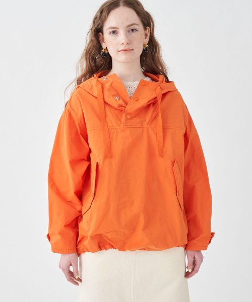 ポリステルコットンメモリークロス アノラックパーカ 