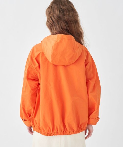 ポリステルコットンメモリークロス アノラックパーカ 