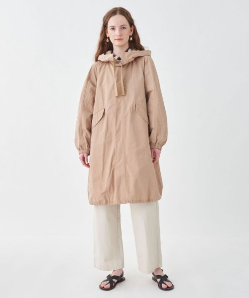 ポリエステルコットンメモリークロス モッズコート 